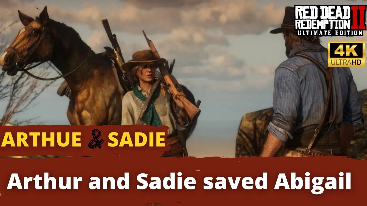 RDR2 Abigail captured by Milton, and saved by Arthur Morgan and sadie adler