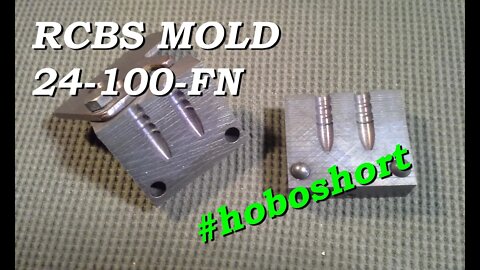 RCBS, 24-100-fn Bullet Mold for use in the .243 Win. Lead or Zinc casting.
