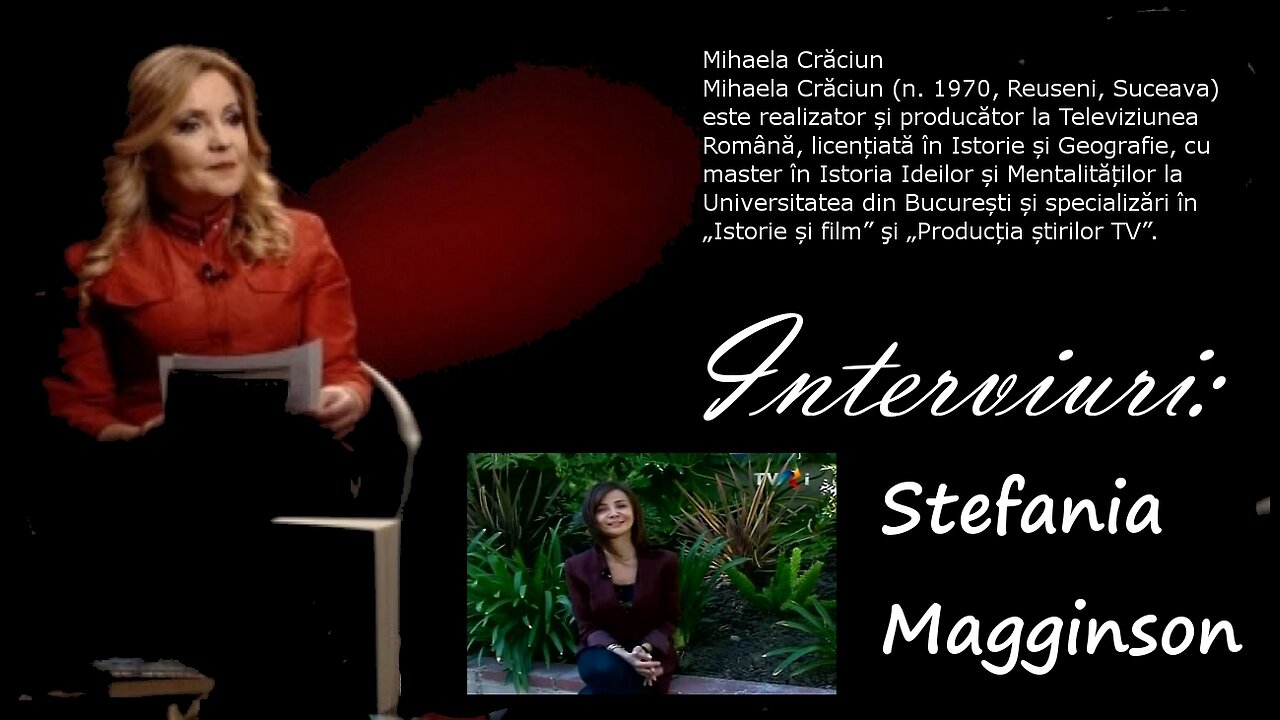 Mihaela Craciun, TVR: Interviu cu Stefania Magginson [Los Angeles, 2010]