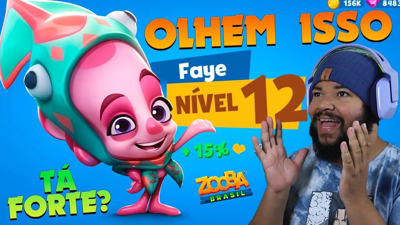 FAYE nv 12 Com PRIMAL contra JOGADORES REAIS SOLO e SQUAD! ZOOBA: Jogo de Batalha Animal