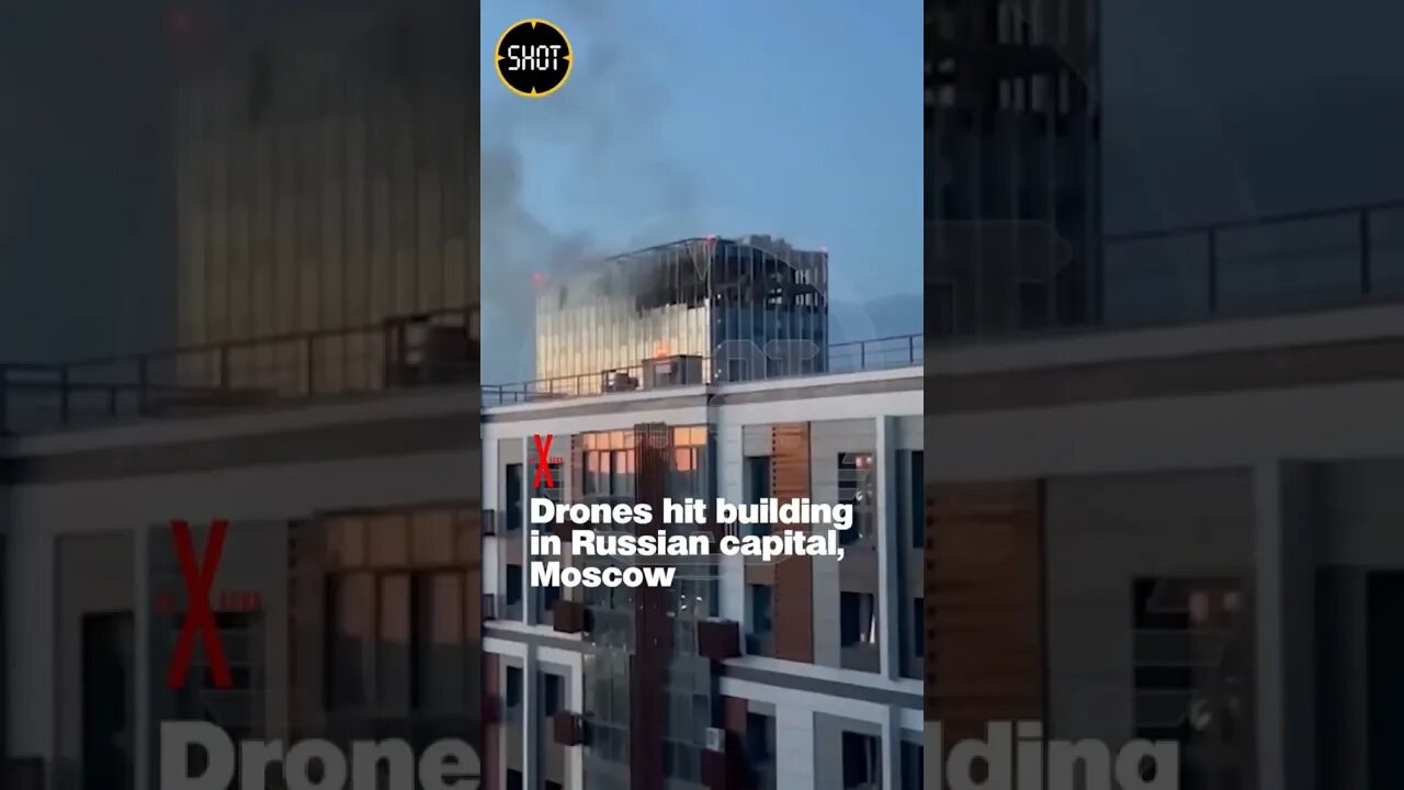 ‼️Ukrainian drones struck non-residential buildings in Moscow in a "thwarted" attack, #reels #shorts