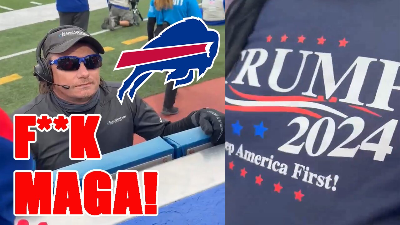 Buffalo Bills security BANS man from wearing MAGA shirt! NFL has a SERIOUS PROBLEM!