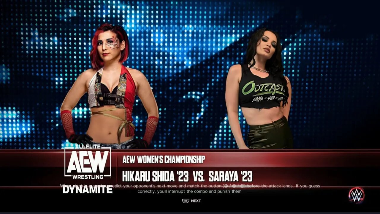 AEW Dynamite Saraya vs Hikaru Shida for the AEW Women’s World Title