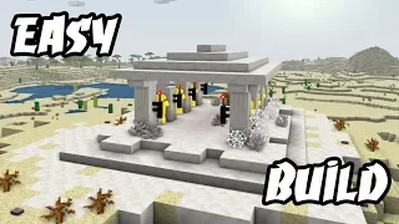 How to build an temple in minecraft (tutorial)