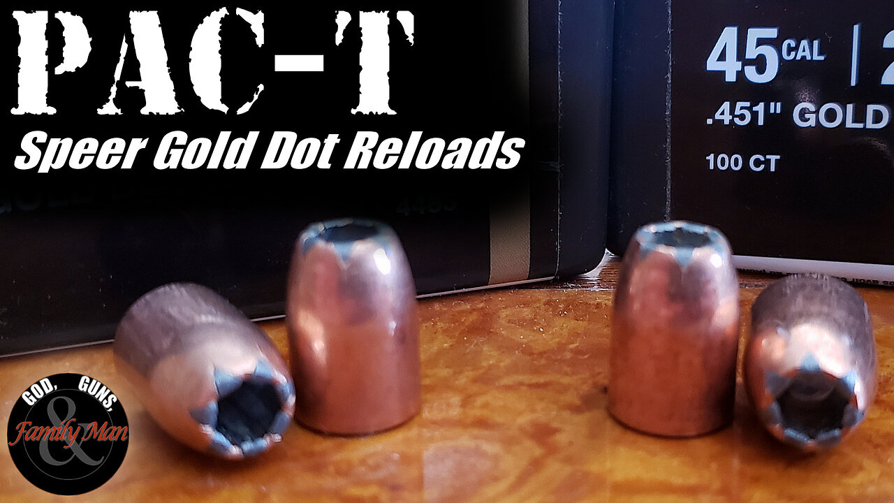 PAC-T testing Speer Gold Dot standard vs. short barrel versions