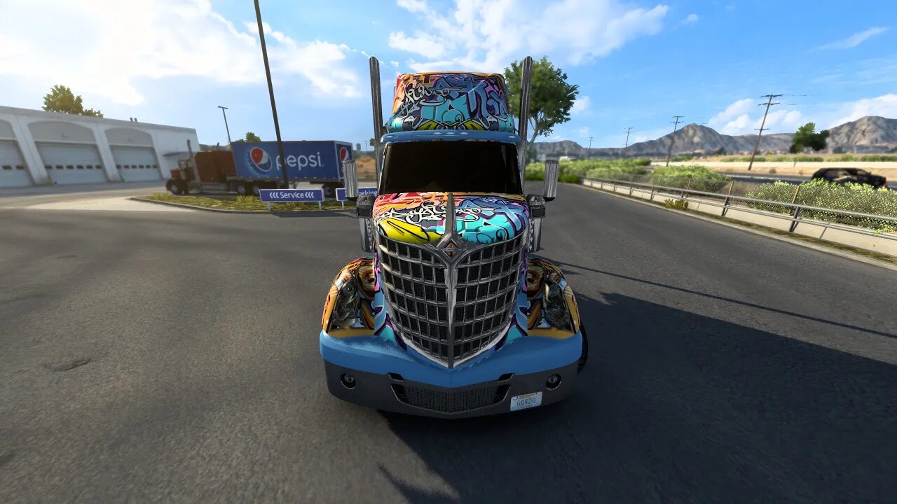 American Truck Simulator Graffiti Livery Paint Scheme