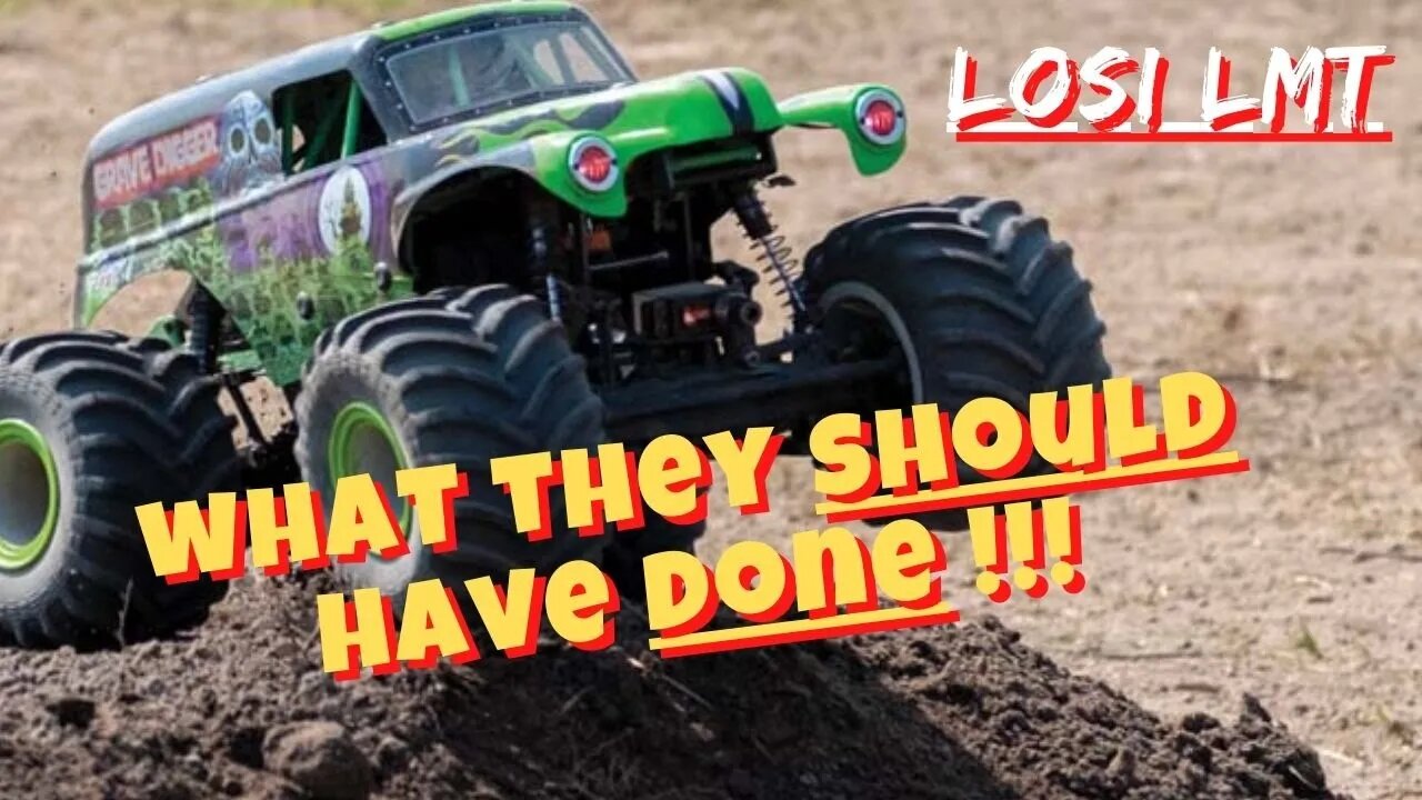 What they should have done right out of the box -- Losi LMT Gravedigger MOD --