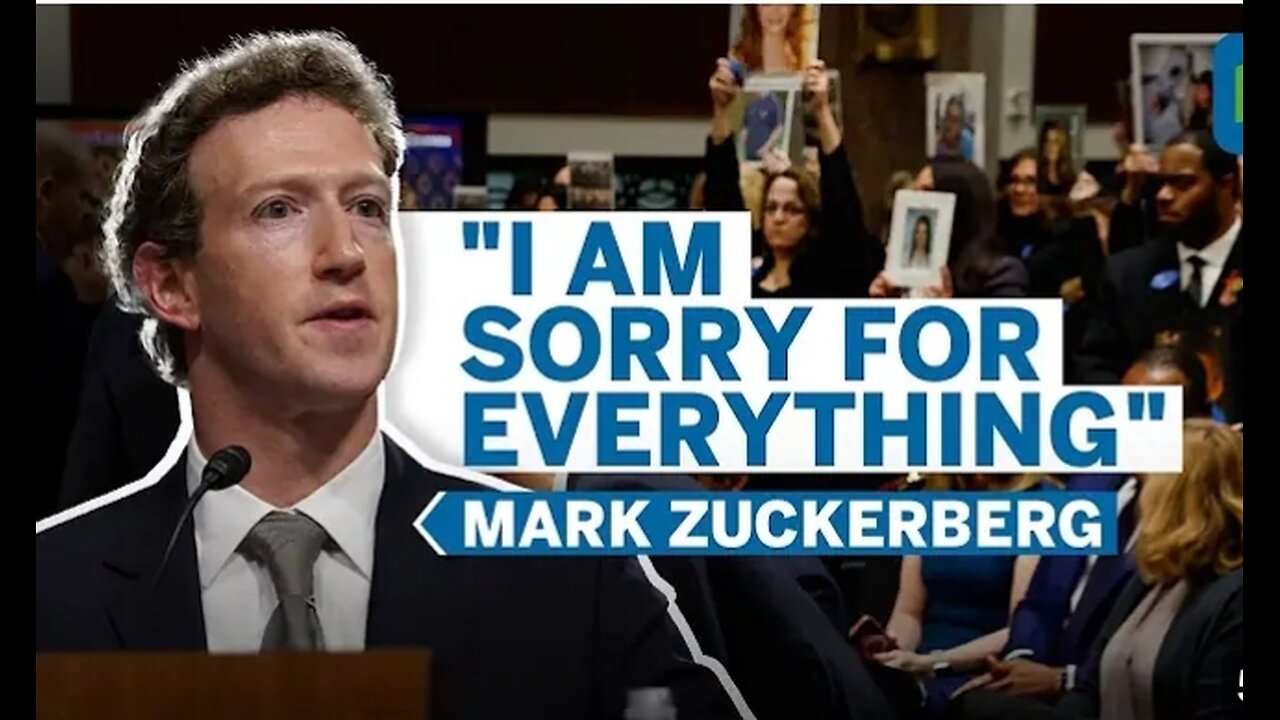 "Mark Zuckerberg Issues Apology to Families of Children Harmed by Social Media"