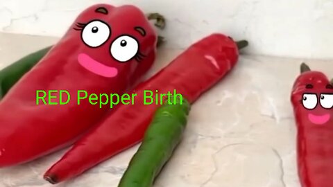 Red pepper gives birth to ....baby..