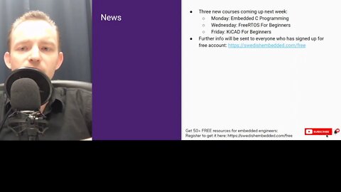 3 New Embedded Systems Courses Next Week - Embedded System Consultant Explains