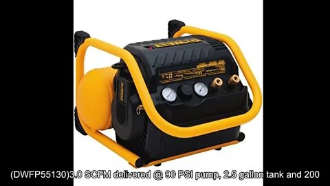 DEWALT Air Compressor for Trim, 200-PSI Max, Quiet Operation (DWFP55130)