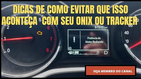 Potencia de motor reduzida, sabia como evitar isso no seu Onix e Tracker!