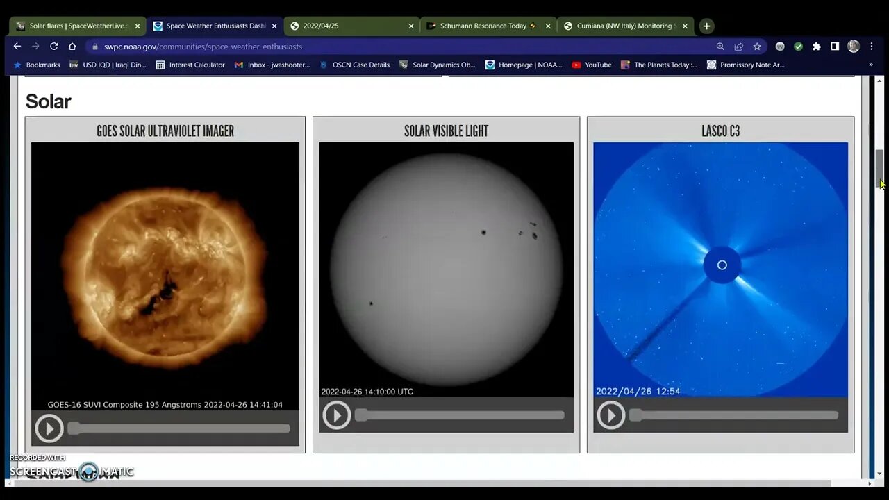 Solar Weather Update 04 26 22