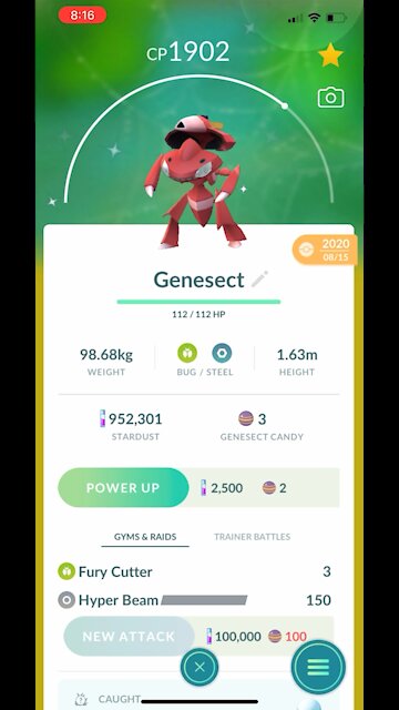 Pokémon go - Shiny Genesect