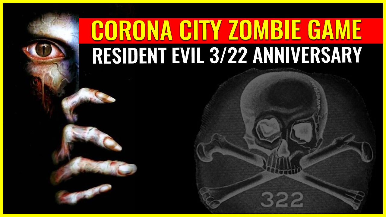 Resident Evil (zombie video game based in CORONA city) anniversary on 3/22