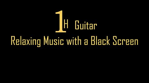 Relaxing Autumn Guitar Music🎵with a Black Screen