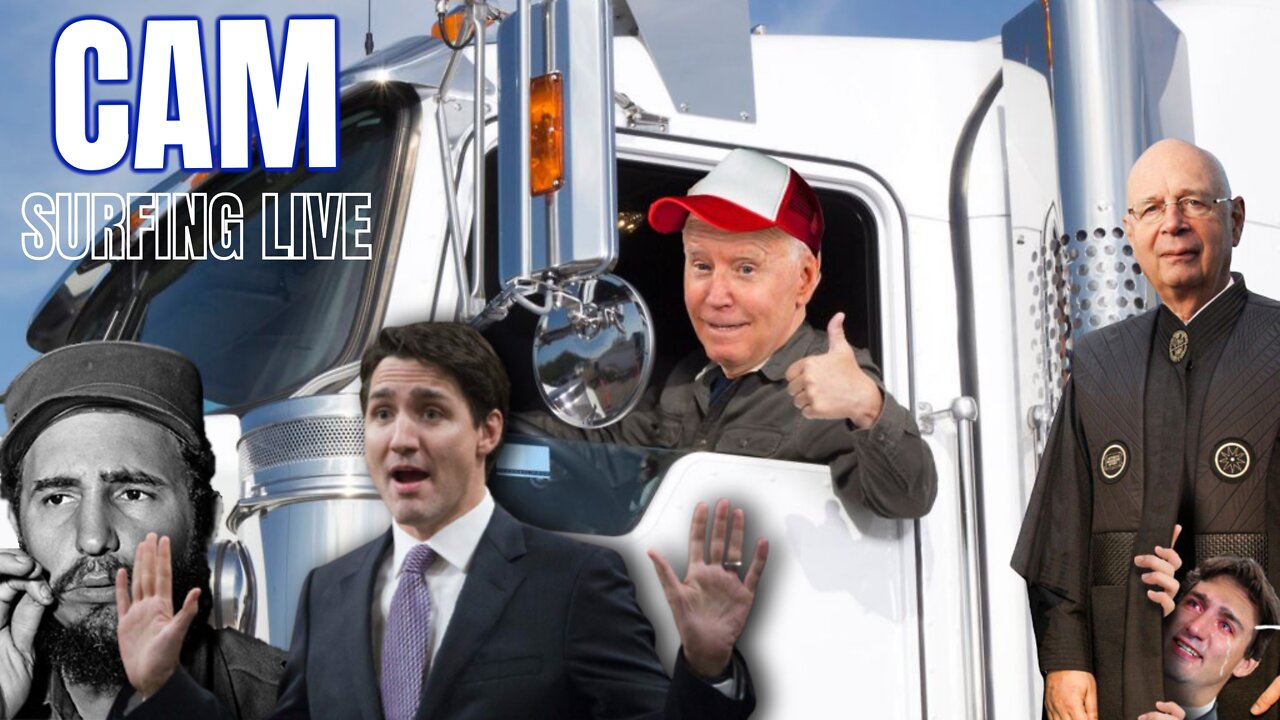 TRUCKERS CONVOY CAM SURFING in OTTAWA, CANADA - Tue, Feb. 1, 2022