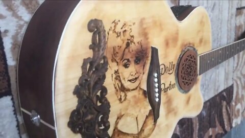 Dolly Parton guitar makeover short