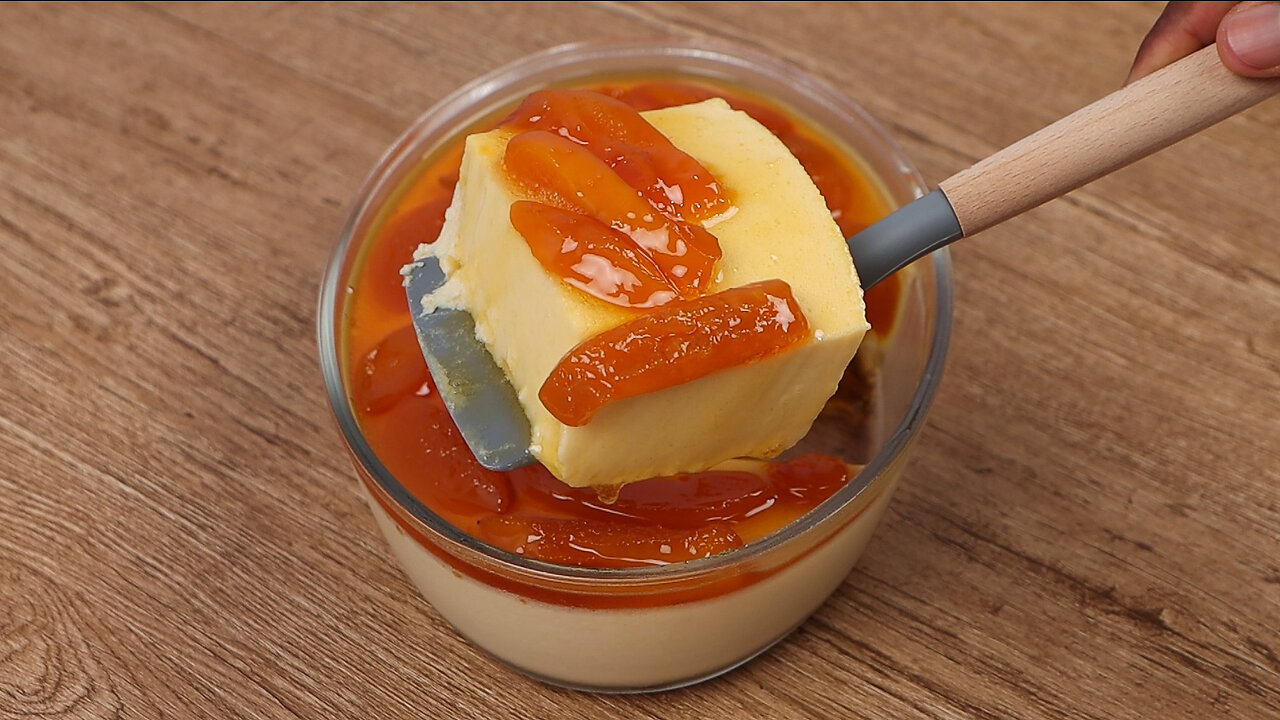 Delicious Creamy Peach Dessert, Simple and Super Tasty