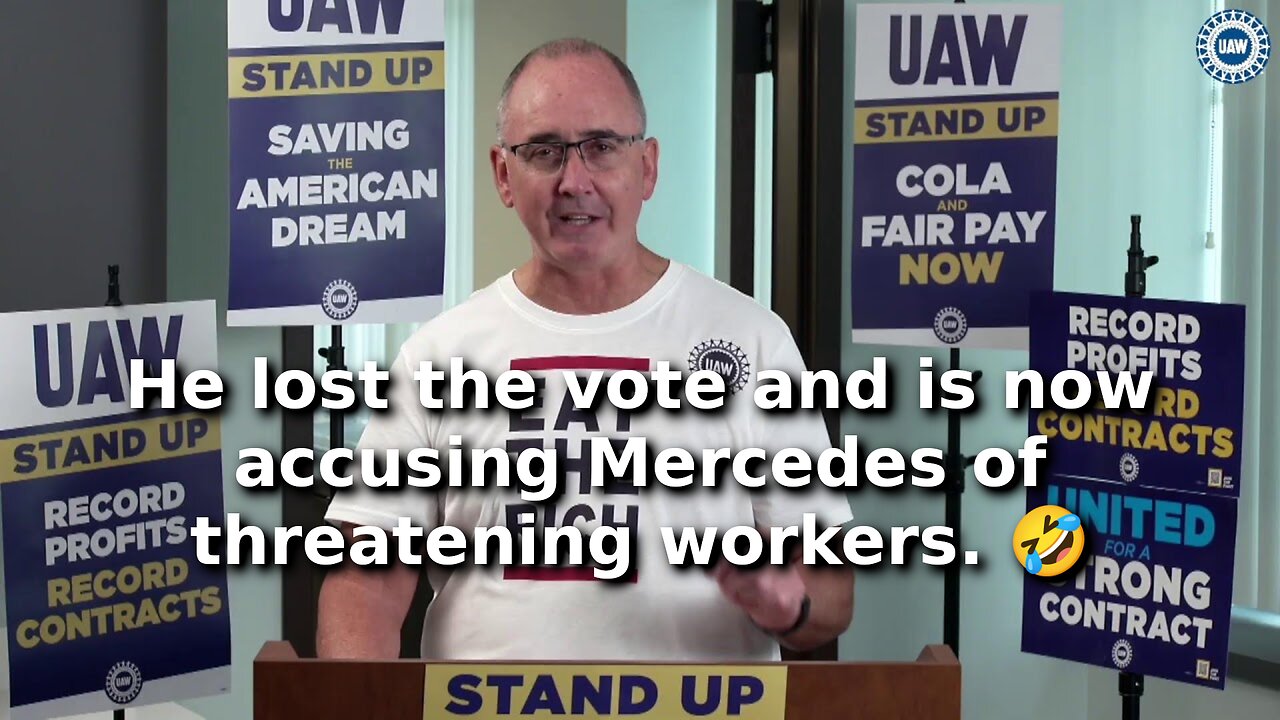 UAW President and Media Crying Over Alabama Mercedes-Benz Workers Telling Union to Go Screw