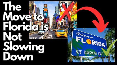 Is Florida STILL the new Haven for New Yorkers? The trend IS NOT Stopping!