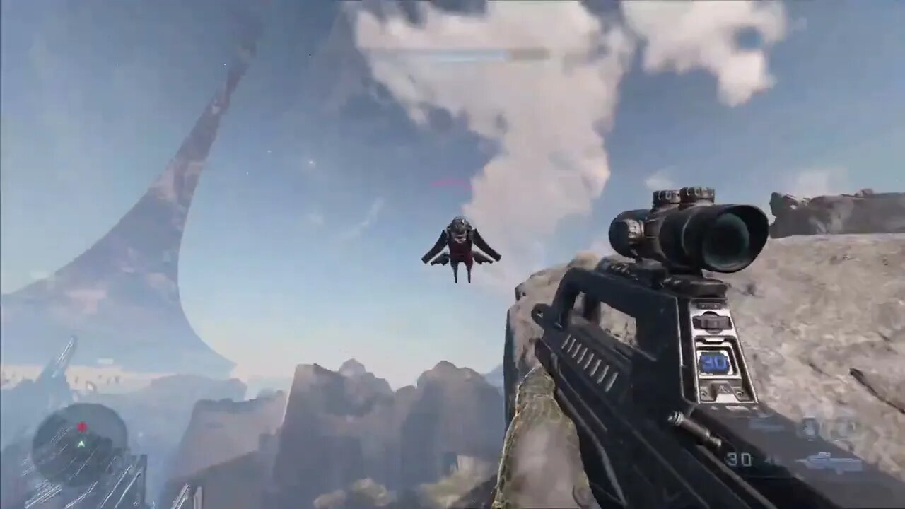 Look a cave , better grab a Banshee - Halo Infinite