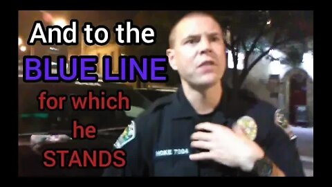 Officer HOKE CHOKES on PEOPLES PRESSER & wants to get FRISKY but has ANOTHER THING COMING