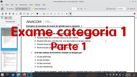 Preparação para o exame de radioamador de categoria 1 - Parte 1