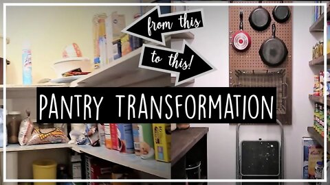 Grandma's Pantry Makeover//DIY Farmhouse Pantry//