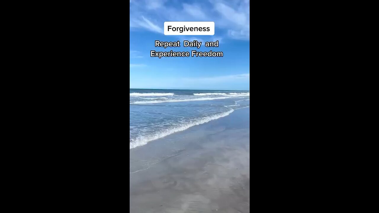 Forgiveness is being kind to yourself