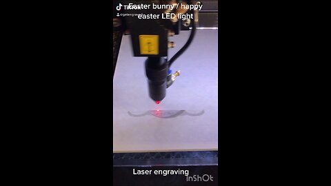 Satisfying ￼Easter bunny / happy Easter laser engraved LED light