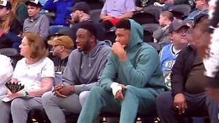 Giannis visits Oshkosh to watch younger brother play Herd
