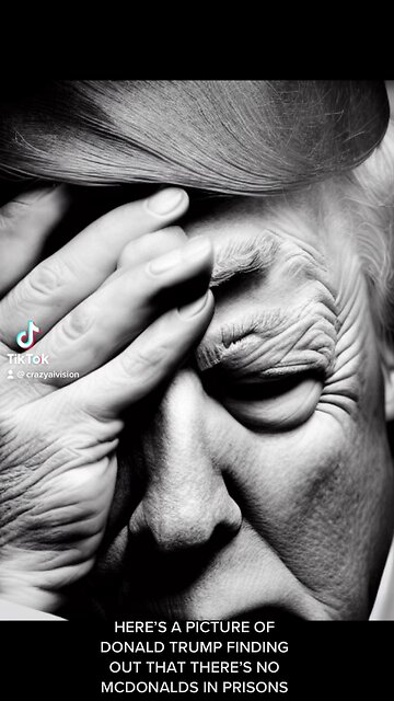 HERE’S A PICTURE OF DONALD TRUMP FINDING OUT THAT THERE’S NO MCDONALDS IN PRISONS
