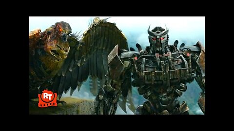 Transformers: Rise of the Beasts (2023) - Optimus Kills Airazor Scene | Movieclips