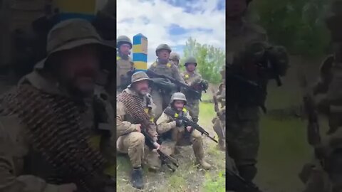 Ukrainian Soldiers Reach the Russian Border - Kharkiv Region (longer version)