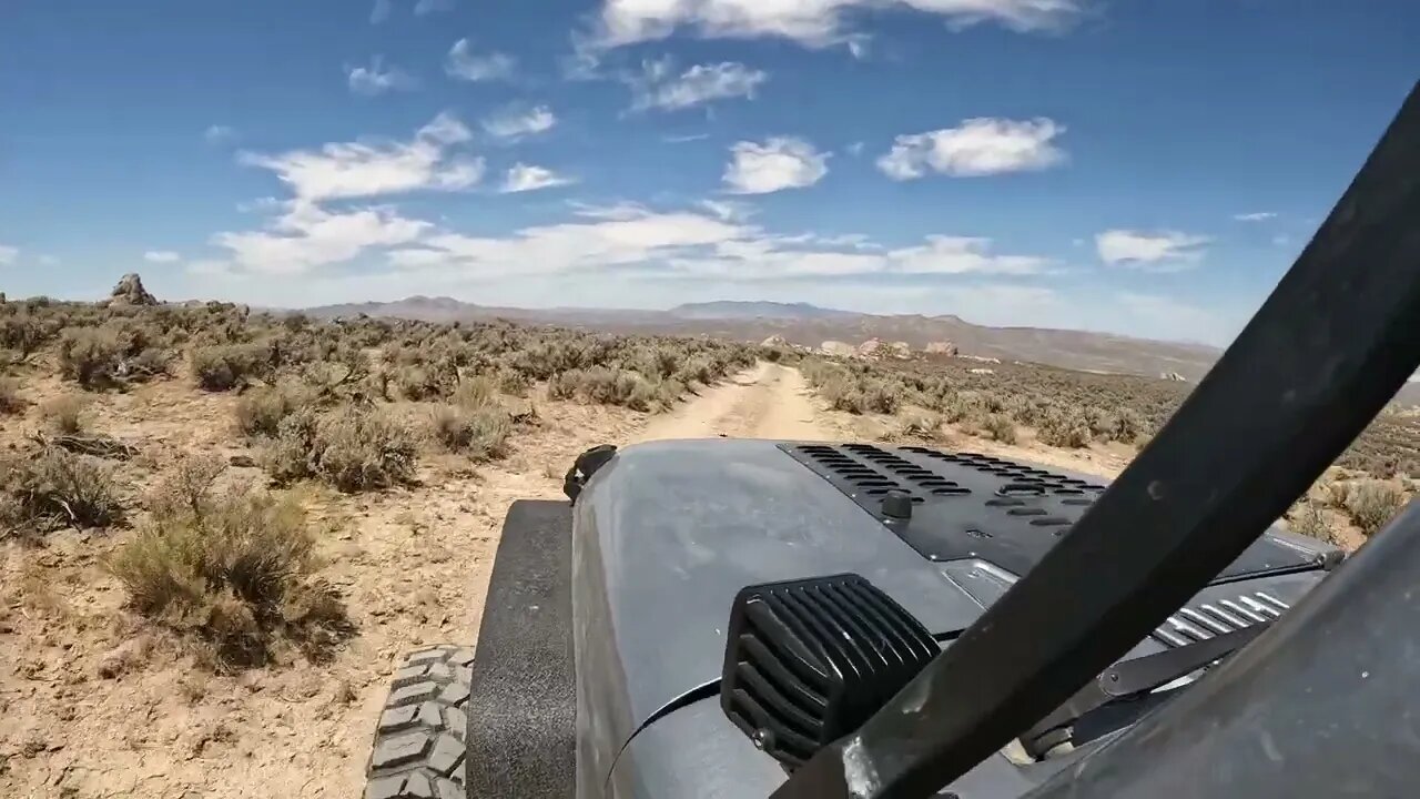 Crossing over from the Great Basin to the Dry Lake Beds of Northwestern Nevada