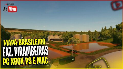 Mapa Brasileiro Farming Simulator 22 para XBOX PS MAC e PC Fazenda Pirambeiras