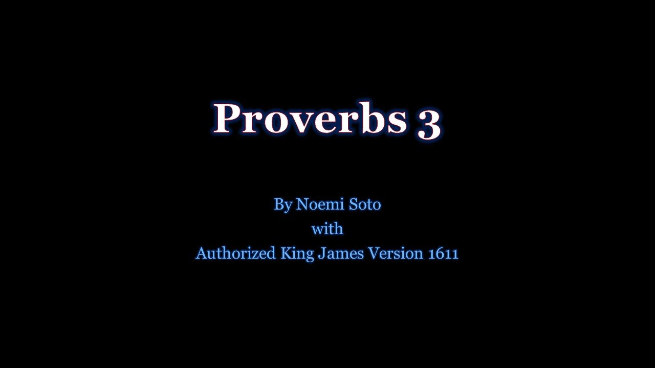 Proverbs 3