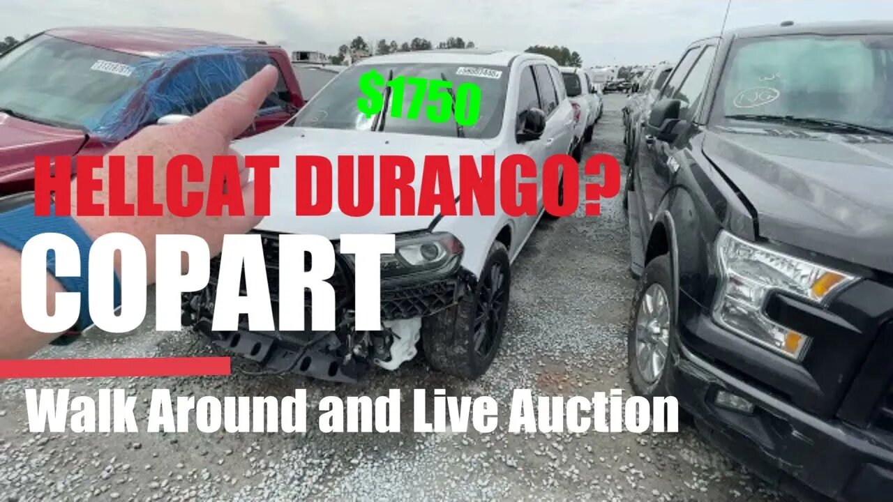 Copart Walk Around And Auction, Chevy C10, Hellcat Durango?