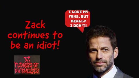Zack Snyder continues to backhand his fans once again