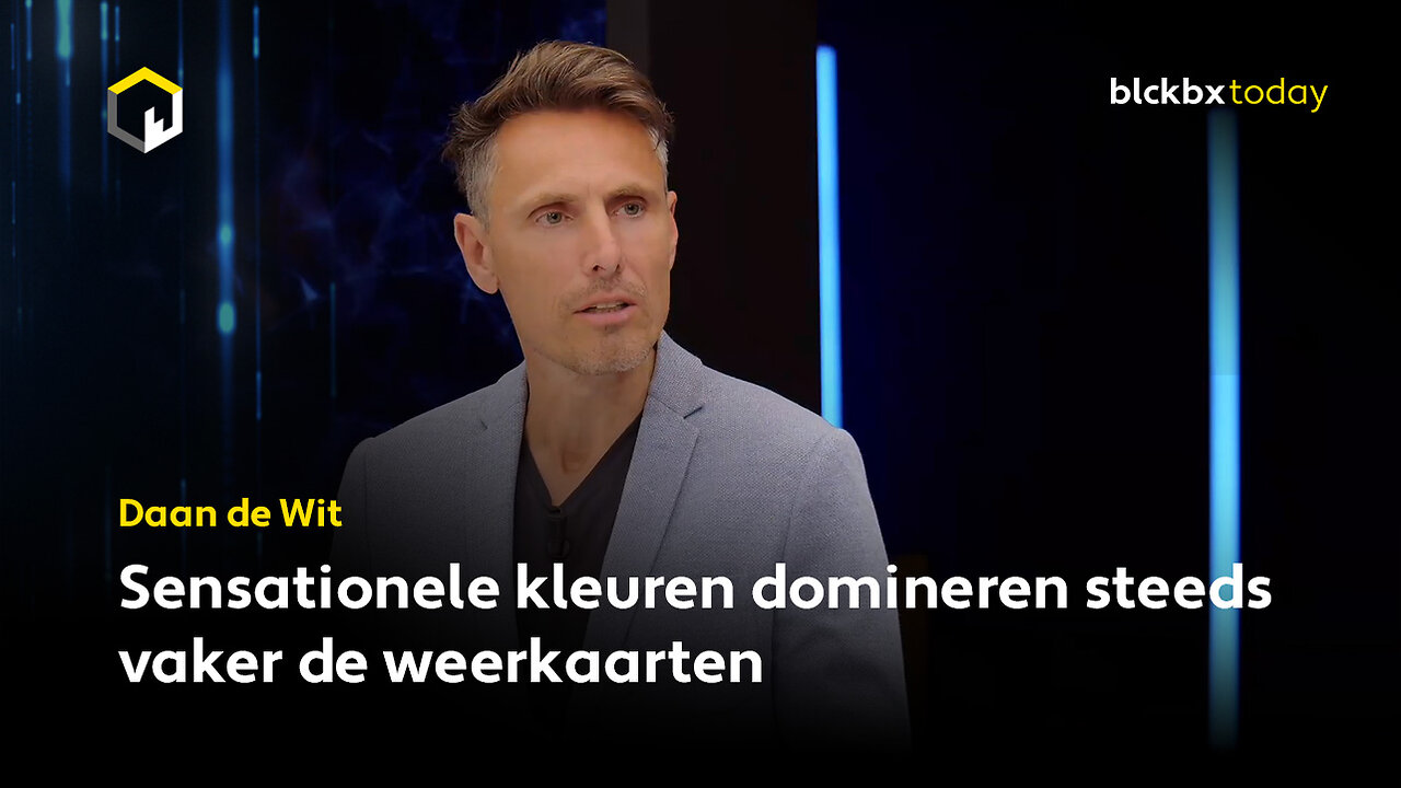 Sensationele kleuren domineren steeds vaker de weerkaarten