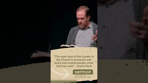 Remind People What God Has Said - Aaron Rock #shorts