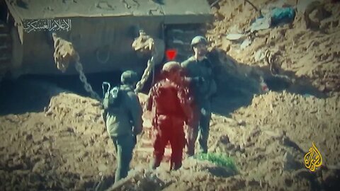 Al-Qassam Brigades showing the tracking of the officer, Yitzhar Hoffman,he was killed by a sniper.