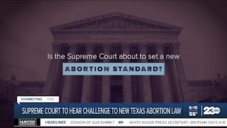 U.S. Supreme Court to hear challenge to Texas abortion law