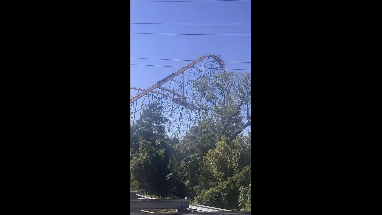 The Titan rollercoaster drop Six Flags Over Texas Arlington Texas