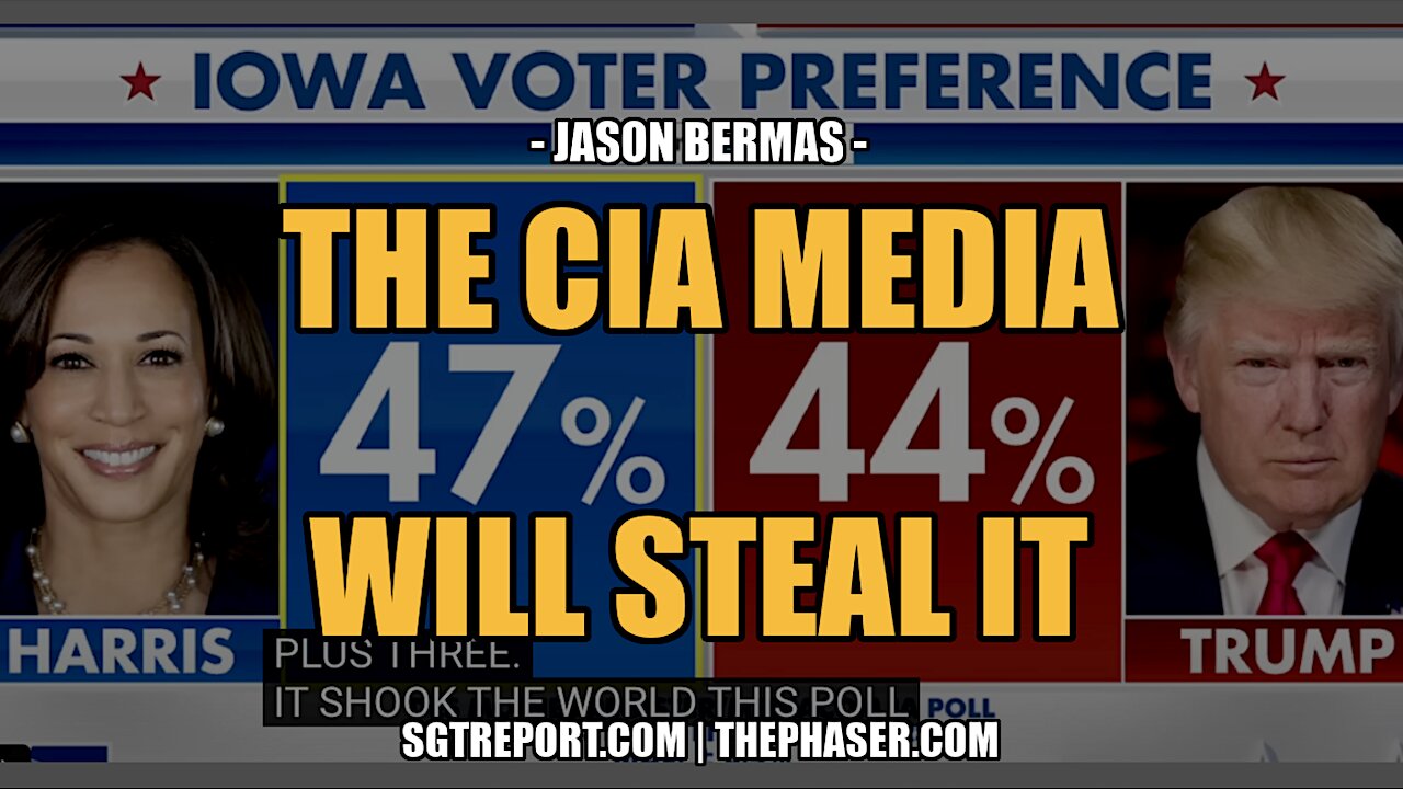 THE CIA WHORE MEDIA WILL TRY TO STEAL IT -- Jason Bermas