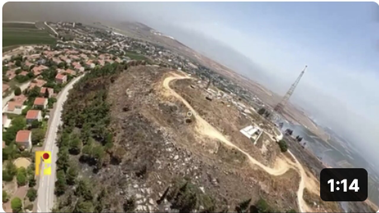 🇱🇧🇮🇱 The first footage of Hezbollah using an attack FPV drone on a target Israeli-Lebanese border