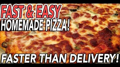 HOW TO MAKE HOMEMADE PIZZA FASTER THAN ORDERING | Kitchen Bravo