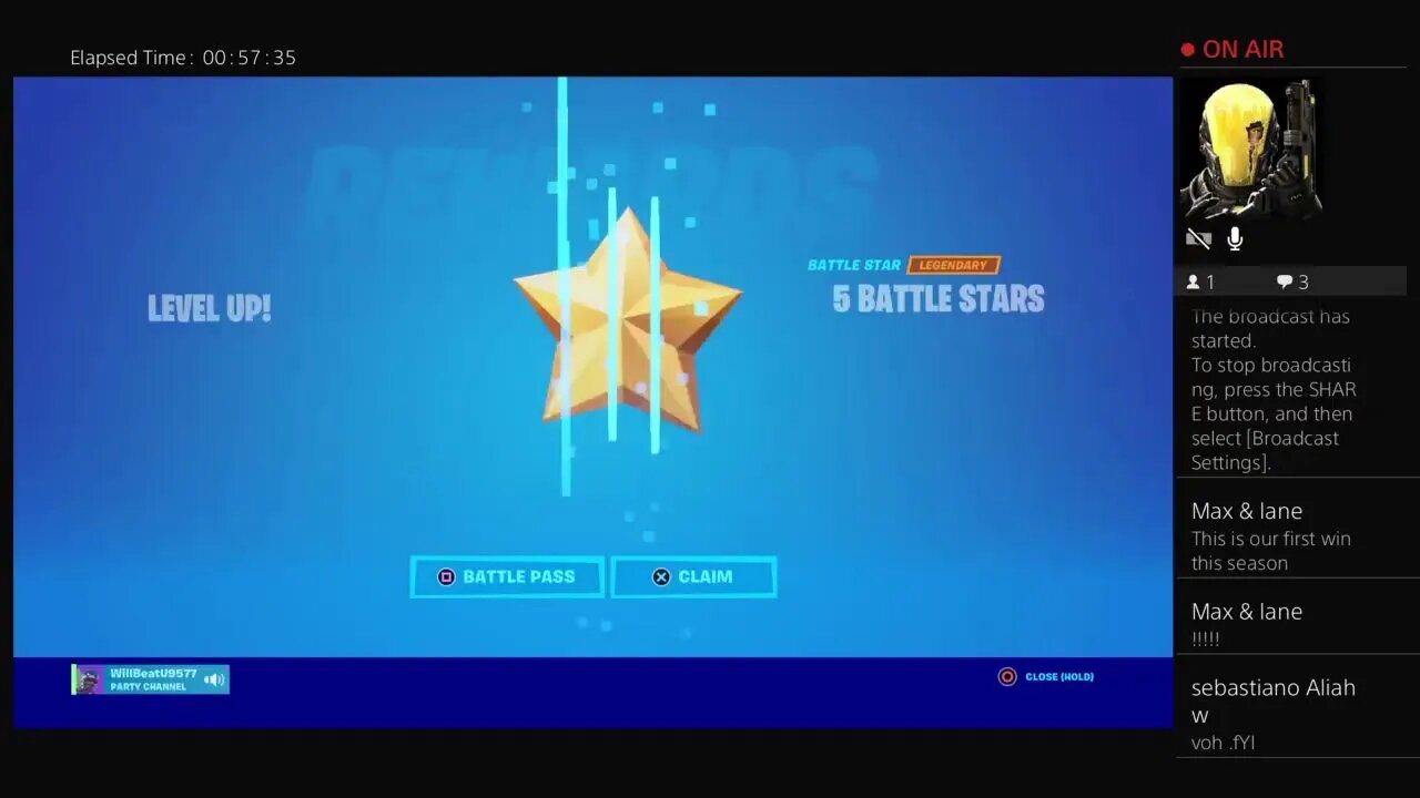 Playing fortnite till 7 o'clock with Max