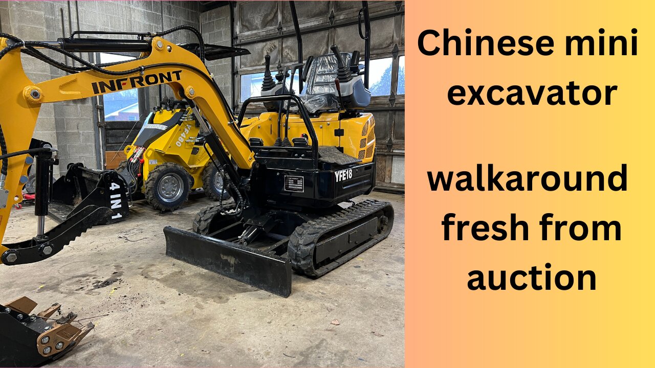 chinese mini excavator walkaround INFRONT yfe18